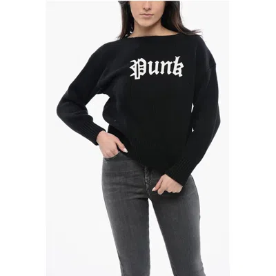 R13 Solid Color Crewneck Sweater With Contrasting Women's Detail