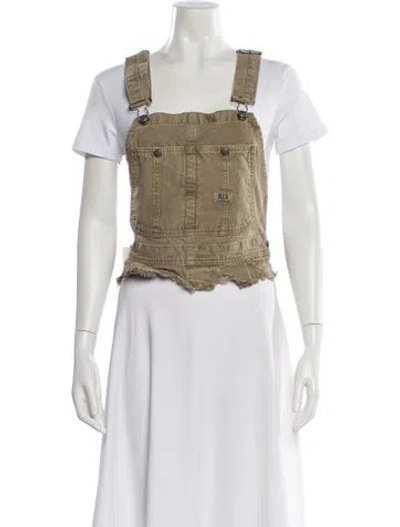 Pre-owned R13 Square Neckline Sleeveless Top In Neutral