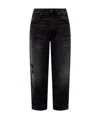 R13 Black Mid-rise Straight Boyfriend Jeans In Black