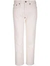 R13 Straight-leg Jeans In 白色