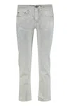R13 Straight Leg Jeans In White