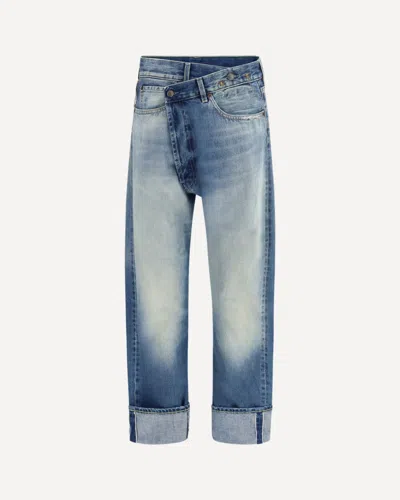 R13 Blue Cotton Straight-leg Jeans