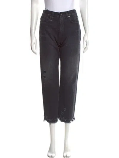 Pre-owned R13 Straight Leg Pants In Black