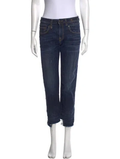 Pre-owned R13 Straight Leg Pants In Blue