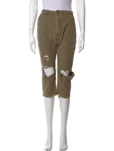 Pre-owned R13 Straight Leg Pants In Green