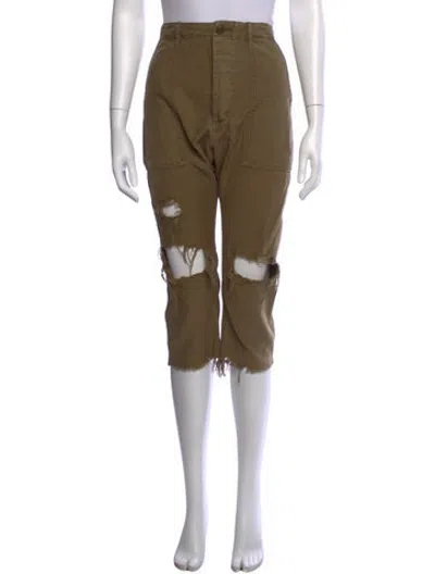 Pre-owned R13 Straight Leg Pants In Green