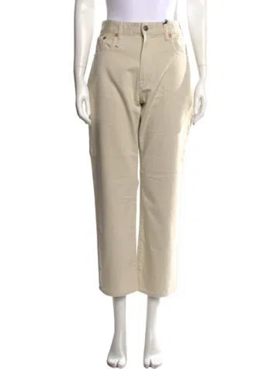 Pre-owned R13 Straight Leg Pants W/ Tags In Neutrals