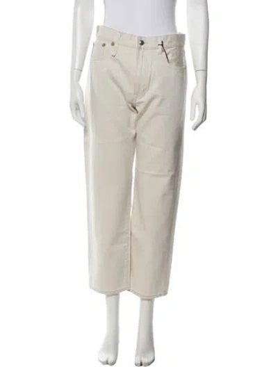 Pre-owned R13 Straight Leg Pants W/ Tags In White