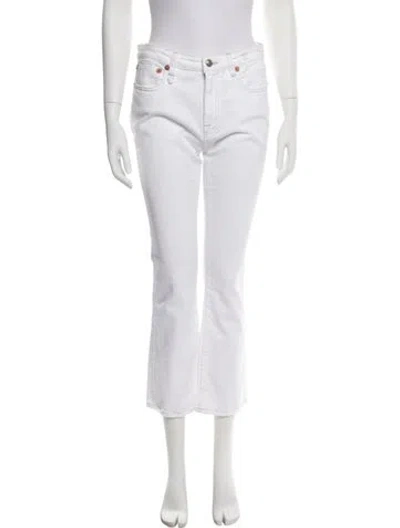 Pre-owned R13 Straight Leg Pants In White