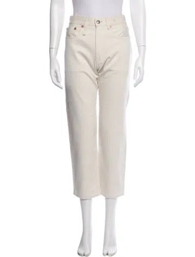 Pre-owned R13 Straight Leg Pants In White