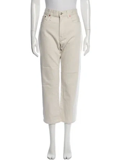 Pre-owned R13 Straight Leg Pants In White