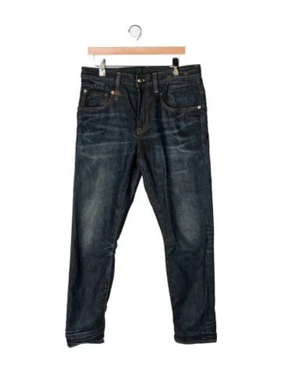 Pre-owned R13 Straight-leg Jeans In Black