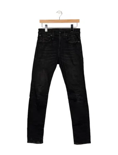 Pre-owned R13 Straight-leg Jeans In Black