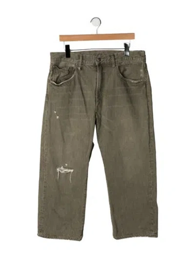 Pre-owned R13 Straight-leg Jeans In Green