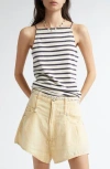 R13 Stripe Square Neck Tank