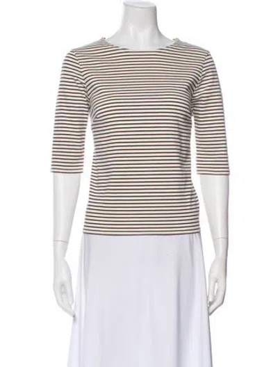 Pre-owned R13 Striped Crew Neck Top In Multi
