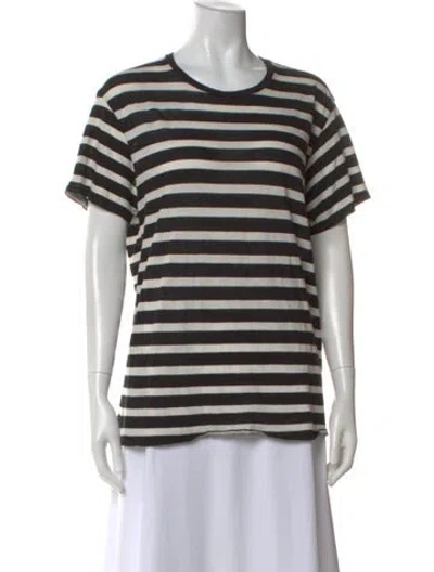 Pre-owned R13 Striped Crew Neck T-shirt