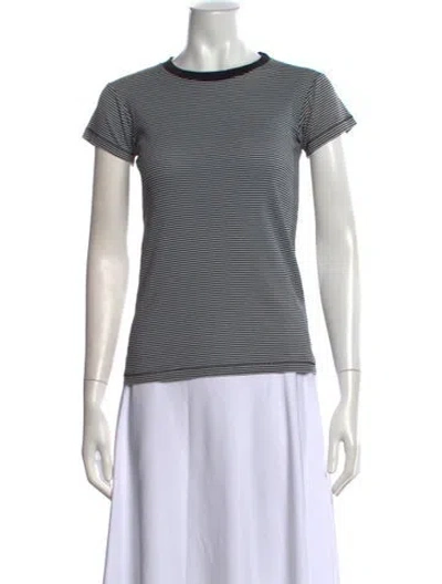 Pre-owned R13 Striped Crew Neck T-shirt In Grey
