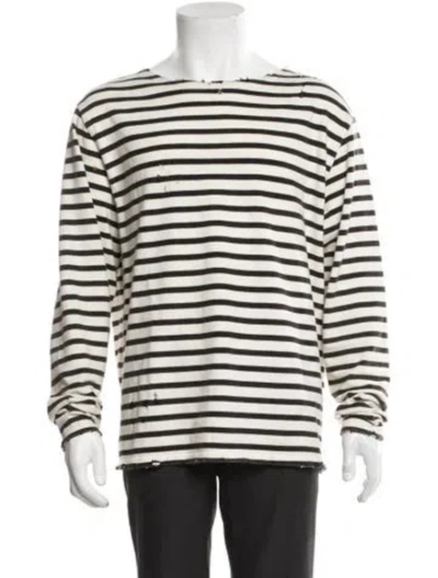 Pre-owned R13 Striped Crew Neck T-shirt In Neutrals