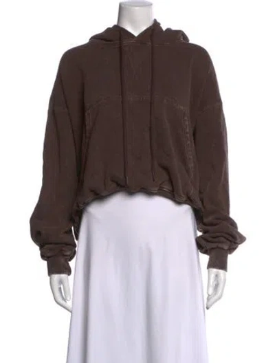 Pre-owned R13 Striped Scoop Neck Top In Brown