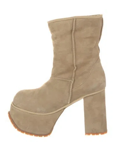 Pre-owned R13 Suede Boots In Neutral