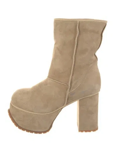 Pre-owned R13 Suede Boots In Neutral