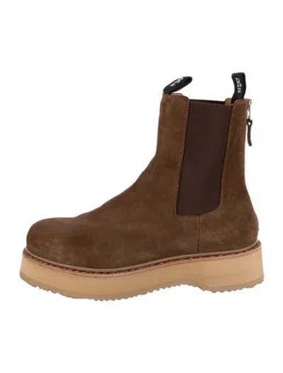 Pre-owned R13 Suede Chelsea Boots In Brown