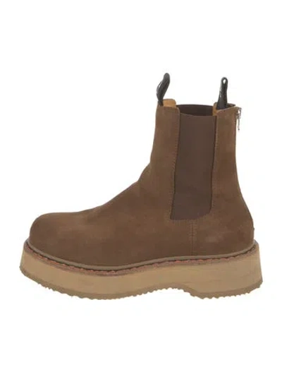 Pre-owned R13 Suede Chelsea Boots In Brown