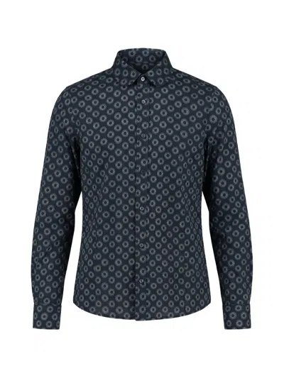 R13 Sunburst-pattern Club-collar Shirt In Multi