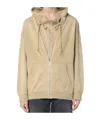 R13 Khaki Sweatshirt With Wear In Nude