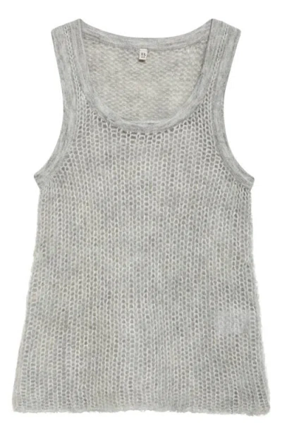 R13 Sweater Tank In Light Heather Grey Mohair