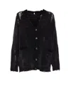 R13 Black Grunge Sweater In Black