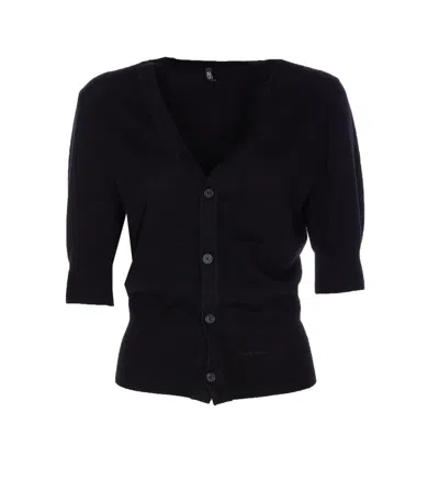 R13 Elbow Cardigan In Black