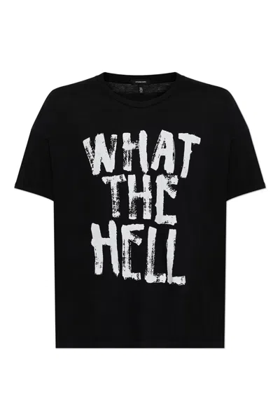 R13 T-shirt With Print In Black
