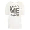 R13 Leave Me Alone Relaxed Tee In White
