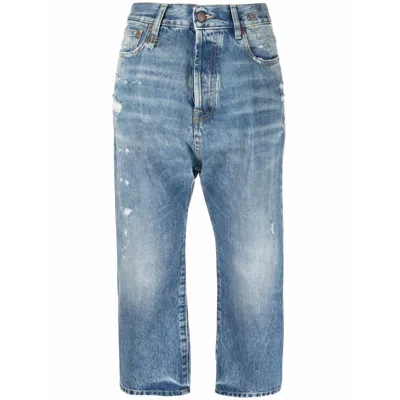R13 Tailored Drop Denim Jeans In Blue