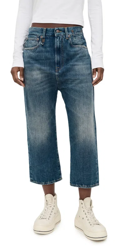 R13 Tailored Drop Jeans Kellen Blue