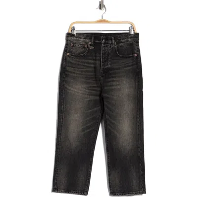 R13 Tailored Drop Straight Leg Jeans In Black