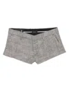 R13 Tailored Mini Shorts In Black