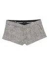 R13 Tailored Mini Shorts In Schwarz