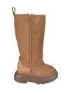 R13 Brown Tall Chunky Shearling Boots In Light Brown