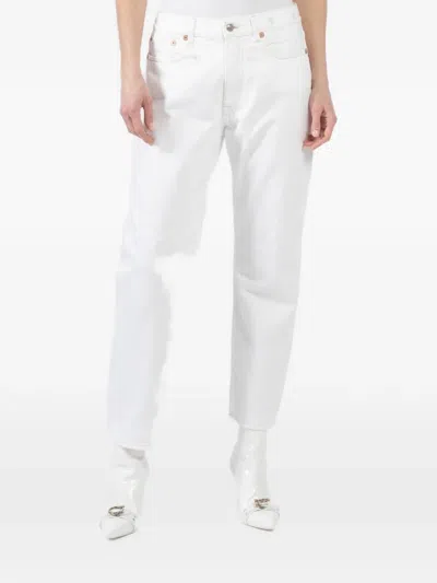 R13 Tapered Jeans In White