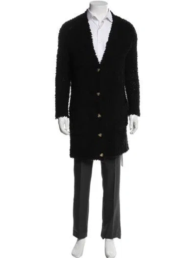 Pre-owned R13 Teddy Bear Wool Cardigan In Black