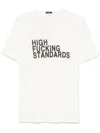 R13 Text-print T-shirt In White
