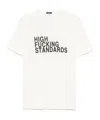 R13 'high Fucking Standards' Print T-shirt In White