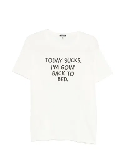 R13 Text T-shirt In White