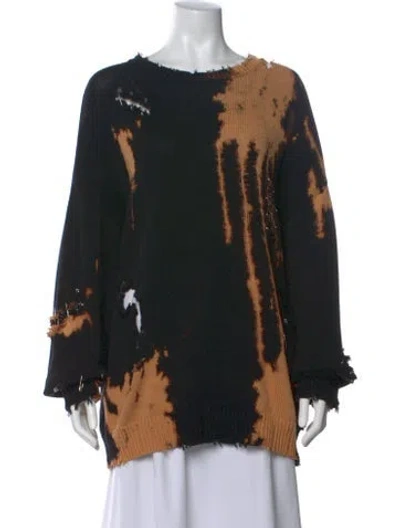 Pre-owned R13 Tie-dye Print Crew Neck Sweater