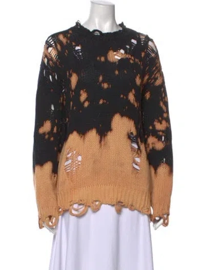 Pre-owned R13 Tie-dye Print Crew Neck Sweater In Multi