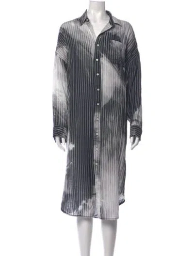 Pre-owned R13 Tie-dye Print Midi Length Dress In Multi