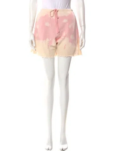 Pre-owned R13 Tie-dye Print Mini Shorts In Pink